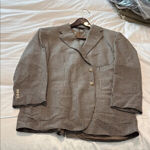 (Orig $998) Ralph Lauren Brown Sport Coat Blue Label Cashmere/Virgin Wool